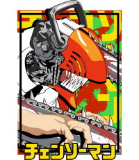 Chainsaw Dark Anime Vector